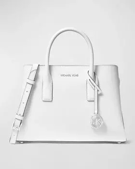 Маленькая кожаная сумка-саквояж Ruthie MICHAEL Michael Kors, цвет Optic White