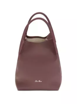 Маленькая кожаная сумка-тоут Bale Loro Piana, коричневый