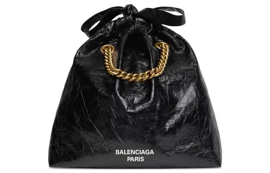 Маленькая кожаная сумка-тоут Crush Balenciaga