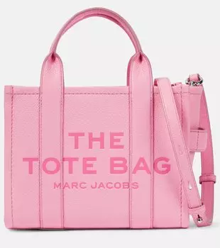 Маленькая кожаная сумка-тоут Marc Jacobs, розовый