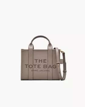 Маленькая кожаная сумка-тоут Marc Jacobs, цвет Cement