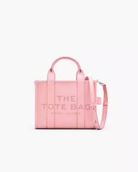 Маленькая кожаная сумка-тоут Marc Jacobs, цвет Ribbon Pink