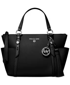 Маленькая кожаная сумка-тоут sullivan с трансформируемым верхом на молнии Michael Kors, мульти
