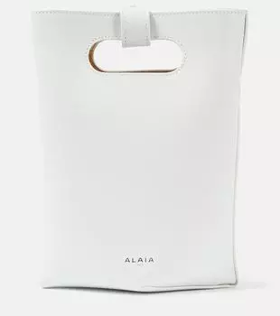 Маленькая кожаная сумка-тоут в сложенном виде Alaa, белый