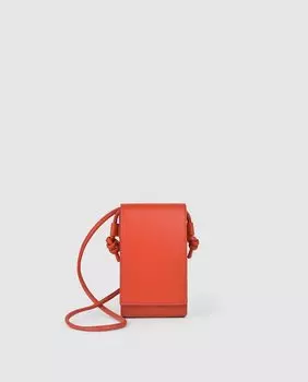 Маленькая кожаная сумка унисекс Paquito цвета попугая Miuur, красный