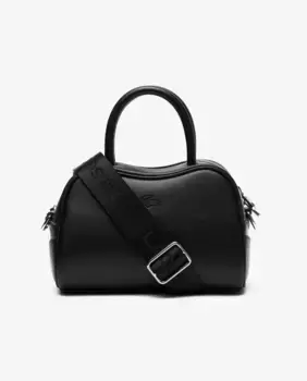 Маленькая кожаная сумочка Lora Lacoste, чёрный