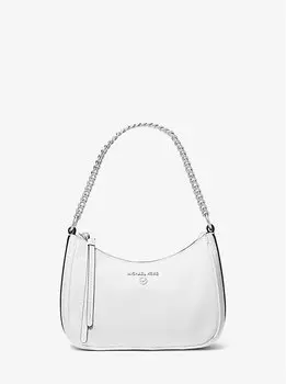 Маленькая кожаная сумочка с подвеской Jet Set Michael Kors, белый