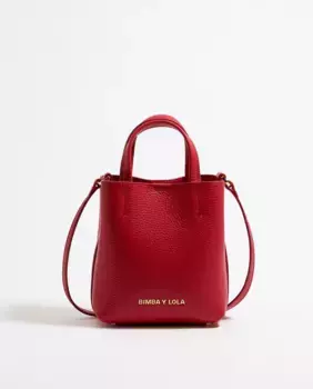 Маленькая кожаная сумочка в стиле чихуахуа, трансформируемая в сумку через плечо Bimba y Lola, красный