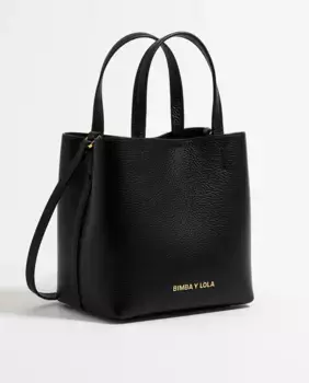 Маленькая кожаная сумочка в стиле чихуахуа, трансформируемая в сумку через плечо Bimba y Lola, черный