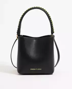 Маленькая кожаная сумочка в стиле чихуахуа, трансформируемая в сумку через плечо Bimba y Lola, черный