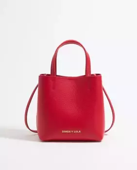 Маленькая кожаная сумочка в стиле чихуахуа, трансформируемая в сумку через плечо Bimba y Lola, красный