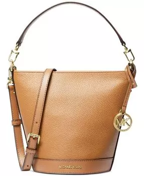 Маленькая кожаная трансформируемая сумка через плечо Townsend с молнией сверху Michael Kors, белый