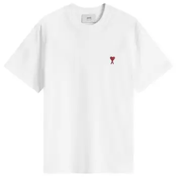 Маленькая красная футболка adc classic Ami Paris, белый