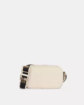 Маленькая кремовая сумка через плечо La Rue на молнии Tous, кремовый