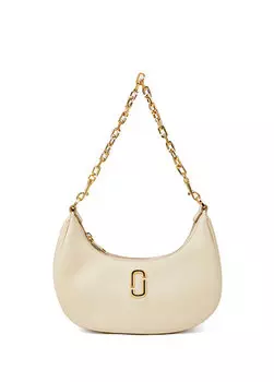 Маленькая кремовая женская кожаная сумка curve Marc Jacobs