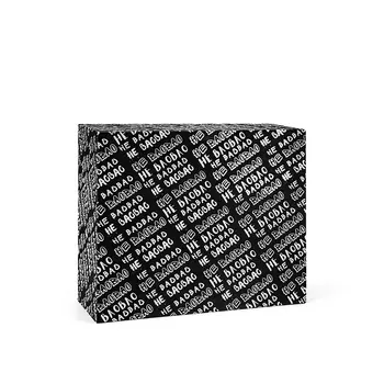 Маленькая квадратная сумка из коровьей кожи, универсальная сумка через плечо для поездок на работу и работы, женская сумка через плечо HE BAO BAO, A.FLORE collaboration black handbag (peach cherry)