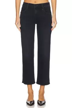 Маленькая маленькая блузка средней посадки на молнии в ночное время Mother, цвет night in venice