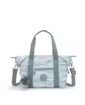 Маленькая многопозиционная сумка через плечо Art Mini с синим принтом Kipling, синий