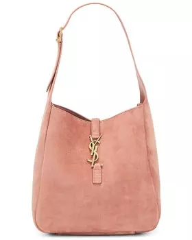 Маленькая мягкая сумка-хобо Le 5 A 7 Saint Laurent, цвет Barely Pink
