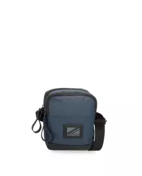 Маленькая мужская сумка через плечо Hoxton с двумя отделениями темно-синего цвета Pepe Jeans, синий