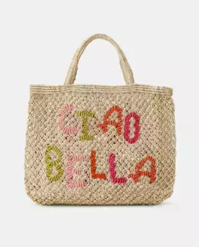 Маленькая натуральная сумка CIAO BELLA WORD BAG от The Jacksons