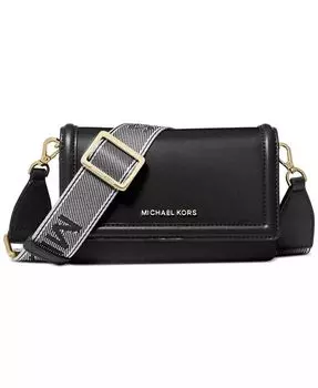 Маленькая нейлоновая сумка через плечо с логотипом и лямкой-ремешком Michael Kors, черный