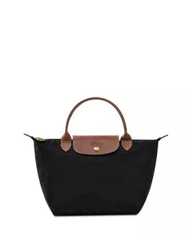 Маленькая нейлоновая сумка-тоут Le Pliage Original с верхней ручкой Longchamp, цвет Black