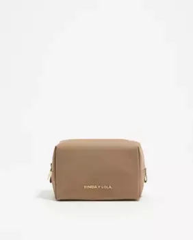 Маленькая нейлоновая женская косметичка Bimba y Lola, коричневый