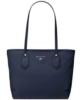 Маленькая объемная сумка-тоут eva с нейлоновым верхом на молнии Michael Kors, синий