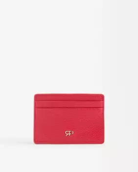 Маленькая однотонная женская визитница Parfois, красный