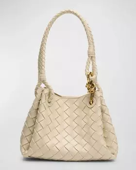 Маленькая парашютная сумка Andiamo Bottega Veneta, цвет Sea Salt