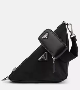 Маленькая плечевая сумка Re-Nylon Prada, черный