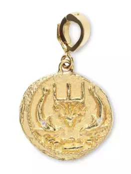 Маленькая подвеска Of The Sea Coin из желтого золота Azlee, золотой