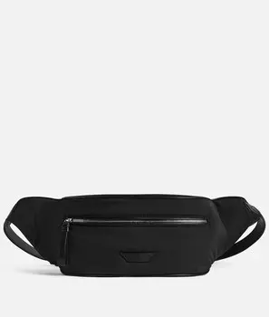 Маленькая поясная сумка Crossroad Bottega Veneta, черный