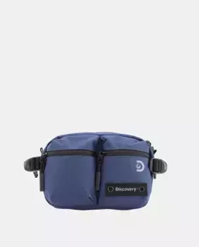 Маленькая поясная сумка из переработанного полиэстера синего цвета с карманом RFID Discovery, синий