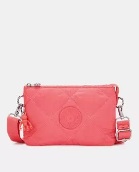 Маленькая розовая сумка через плечо Riri на молнии Kipling, розовый