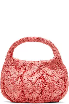 Маленькая розовая сумка с косичками JW Anderson