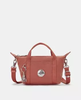 Маленькая розовая сумочка из переработанных материалов со съемным ремнем через плечо Kipling, розовый