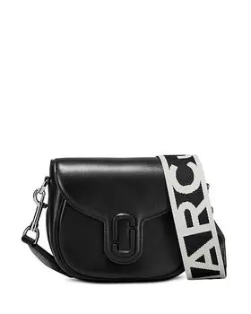Маленькая седельная сумка Covered J Marc MARC JACOBS, цвет Black