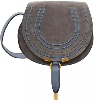 Маленькая седельная сумка Marcie серого цвета Chlo