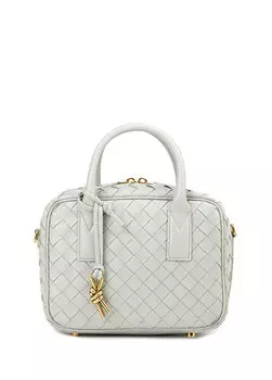 Маленькая серая женская кожаная сумка gateaway Bottega Veneta