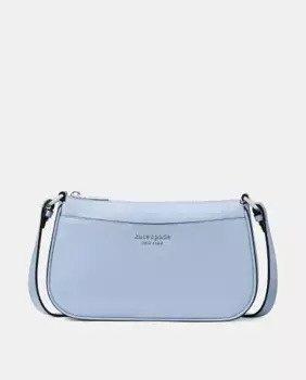 Маленькая синяя кожаная сумка через плечо Bleecker Kate Spade