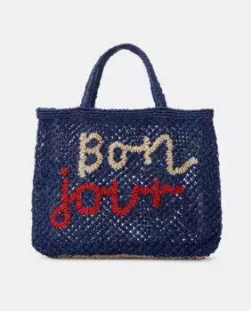 Маленькая синяя сумка BON JOUR WORD BAG от The Jacksons, темно-синий