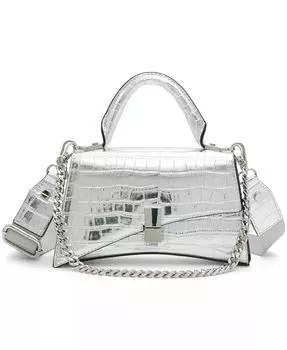 Маленькая синтетическая верхняя ручка Lucenaax Aldo, серебряный