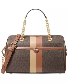 Маленькая спортивная сумка-портфель blaire signature Michael Kors, мульти