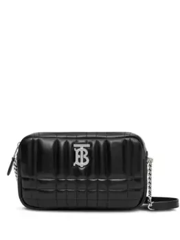 Маленькая стеганая каркасная сумка Lola BURBERRY, черный