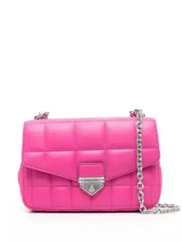 Маленькая стеганая сумка на плечо SoHo Michael Michael Kors, розовый