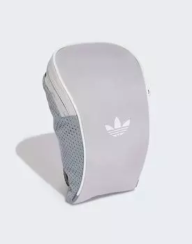 Маленькая сумка Adicolor серого и белого цвета adidas Originals