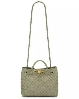 Маленькая сумка Andiamo Bottega Veneta, цвет Travertine & Brass