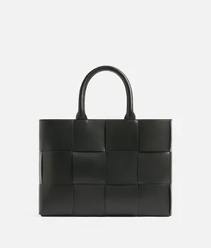 Маленькая сумка Arco с востока на запад Bottega Veneta, темно-зеленый